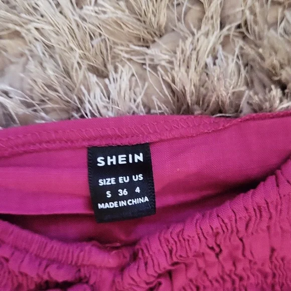 Pink Off-Shoulder Two-Piece Dress - Picture 4 of 4